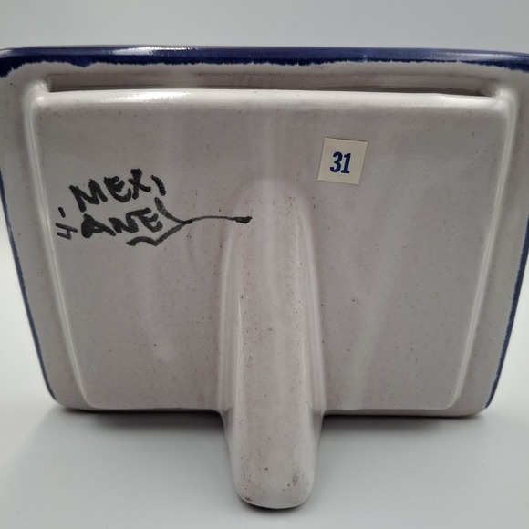 Mexican Talavera Hand-Painted Tabletop Picture Frame Floral Signed Mexi Anel - Picture 7 of 12